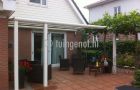 29: aluminium veranda met rechthoekige staanders