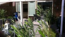 44. eikenhouten veranda met zijkant
